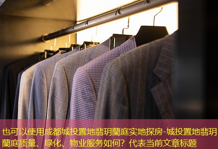 成都城投置地翡玥蘭庭实地探房-城投置地翡玥蘭庭质量、绿化、物业服务如何？